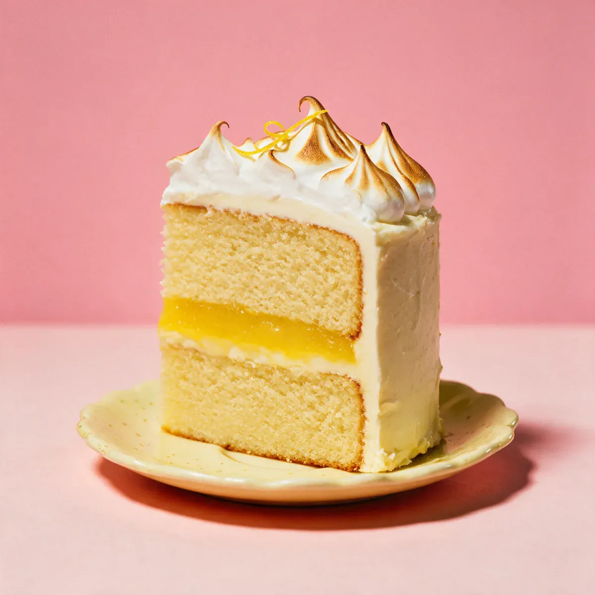 Butter Bar cake filled with lemon curd