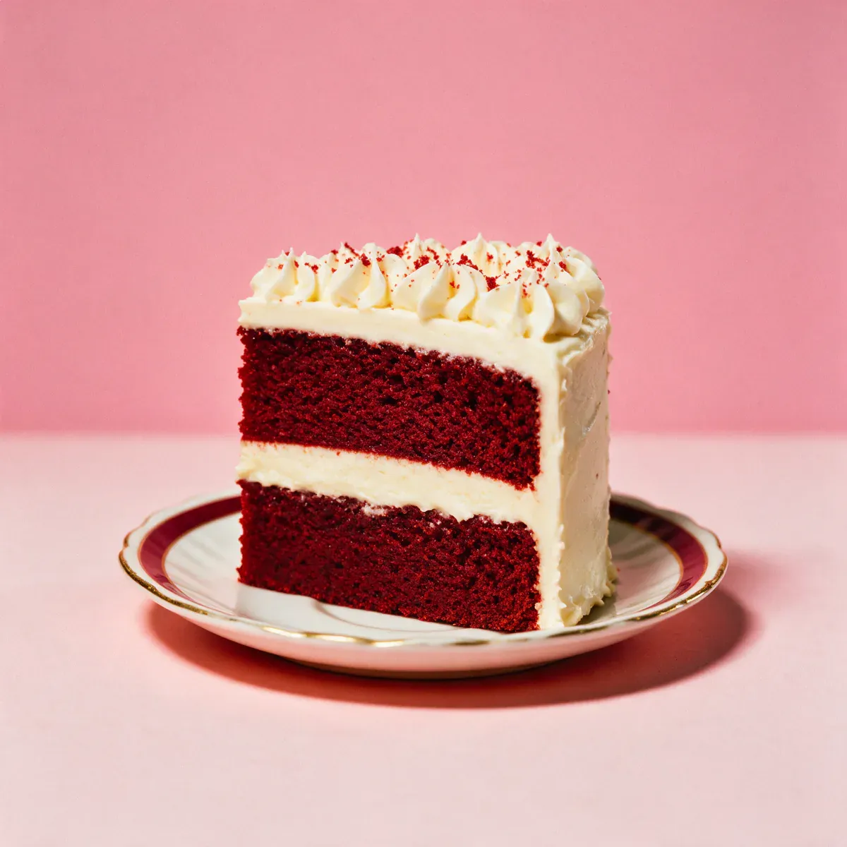 A slice of Butter Bar red velvet mud cake